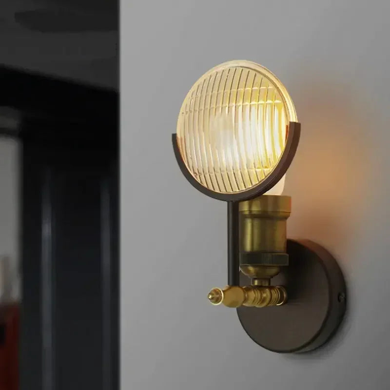 Modern Glass LED Wall Lamp Sconce Bedroom Light Fixture for Home Decor Nordic Foyer Living Room Corridor E27 Luminaire