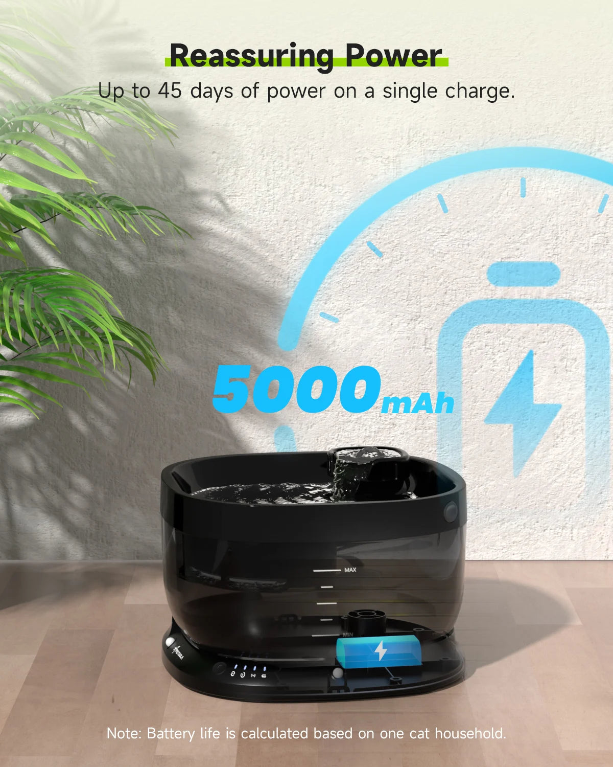 Apetdola 7L Wireless Dog Water Fountain Auto Sensor Drinking Fountain for Dogs and Cats
