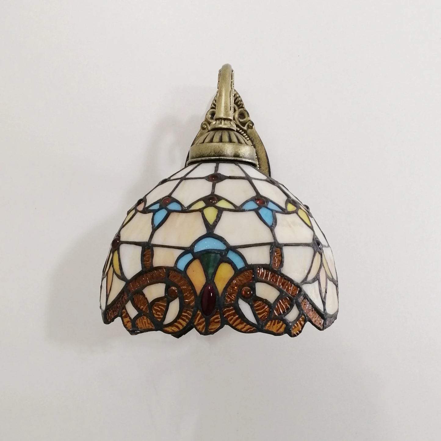 Baroque Wall Light With Glass Shade Rust Proof And Corrosion Resistant Soft And Comfortable Lighting Easy To Install
