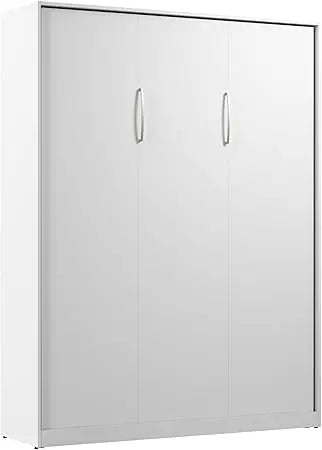 Claremont Queen Size Murphy Bed in Platinum Gray, Space-Saving Sleeping Arrangement for Multipurpose Area, Bedroom, or Guest Ro