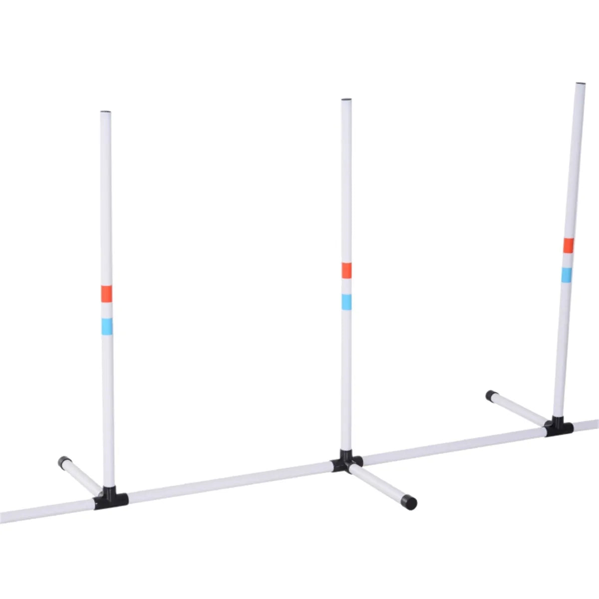Dog Outdoor Exercise Training Set with 6 Poles and Storage Bag for Agility Training