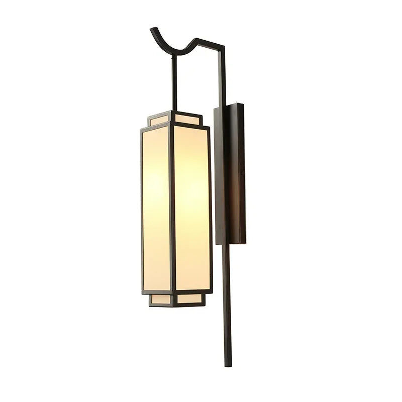 New Chinese Bedside Lamp Simple Antique Wall Lamp Retro Corridor Light for Bedroom and Living Room