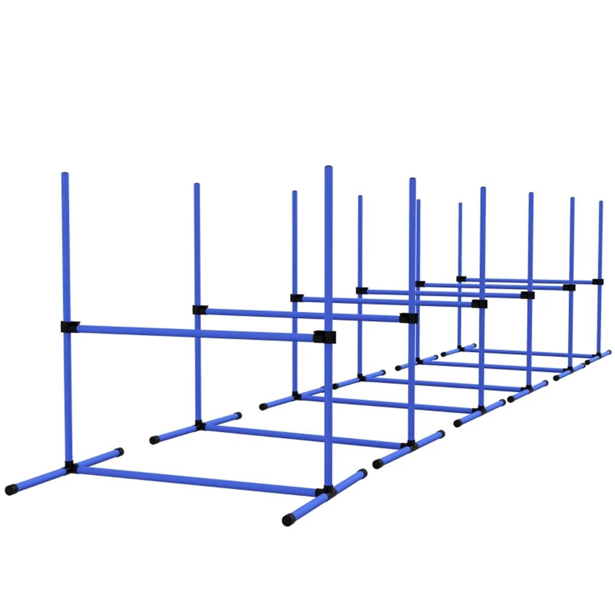 Dog Agility Fence Set with Adjustable Bar Jumps for Dogs and Puppies Outdoor Playpen Supplies