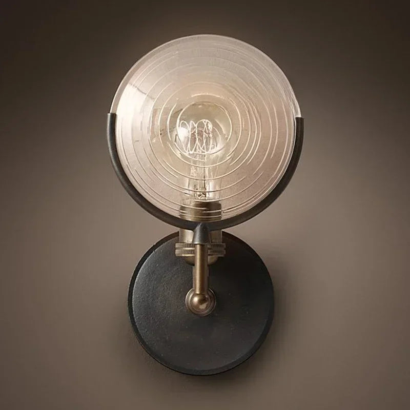 Modern Glass LED Wall Lamp Sconce Bedroom Light Fixture for Home Decor Nordic Foyer Living Room Corridor E27 Luminaire