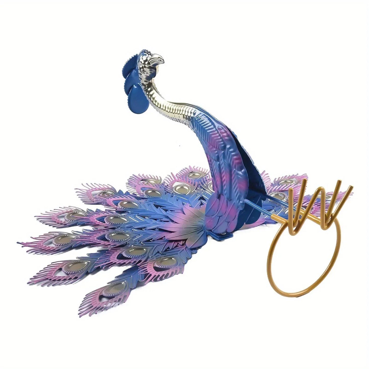 Exquisite Peacock Statue Large Metal Animal Sculpture Crafts Ornaments