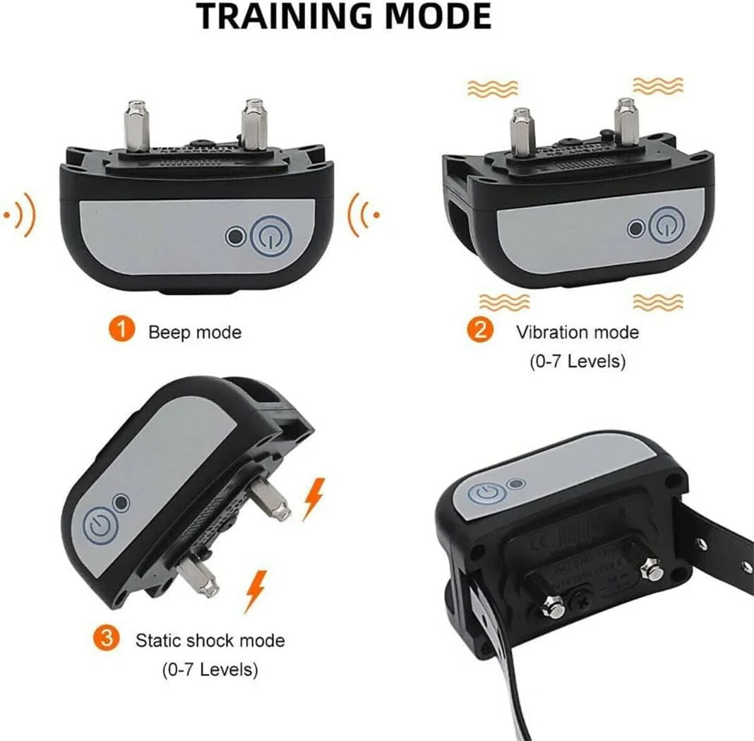 Wireless Dog Fence Electric Pet Containment System Shock Collars Adjustable Range for Three Dogs