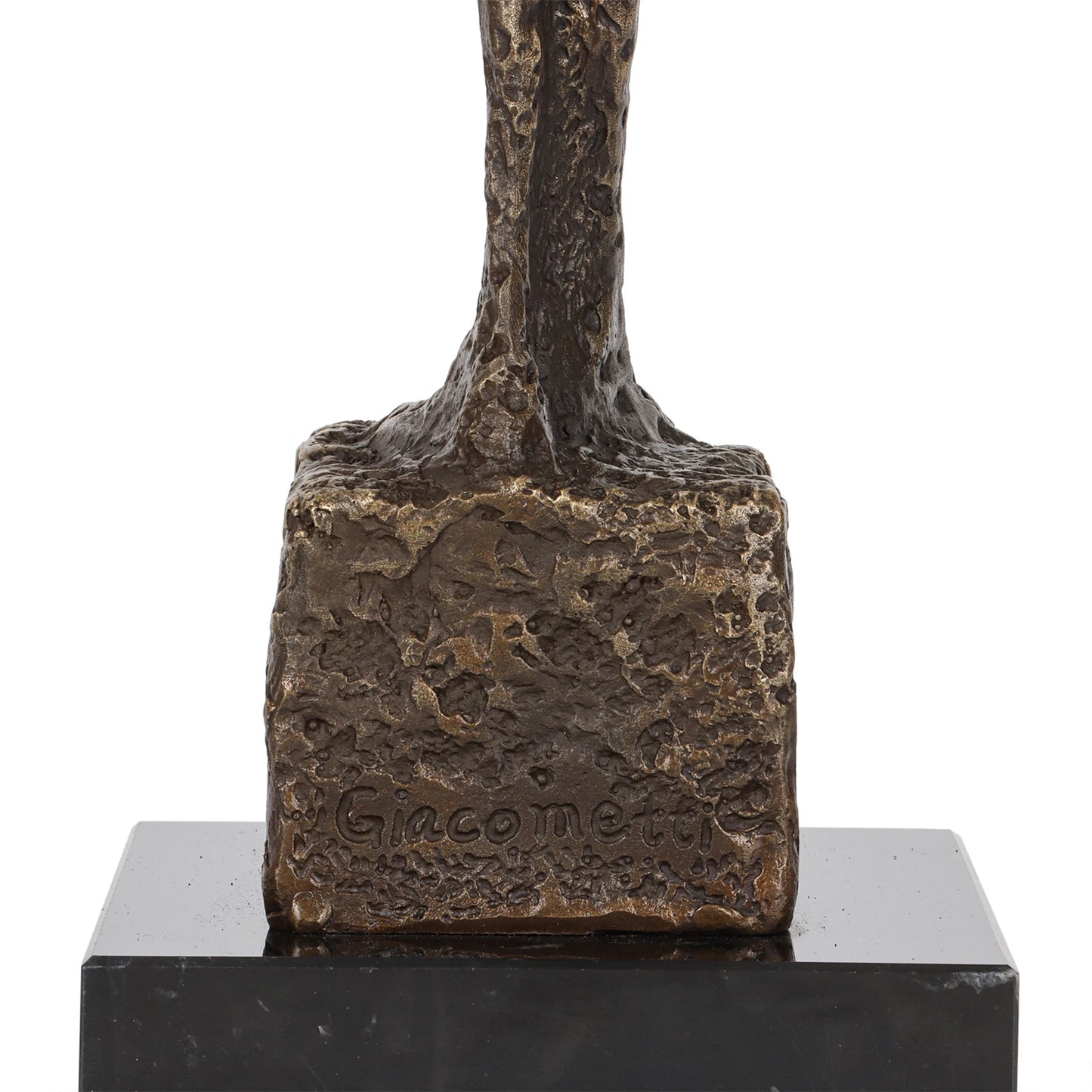 Bronze Standing Woman Skeleton Statue Giacometti Famous Sculpture Art Handmade Replica for Home Decoration Collection 42cm