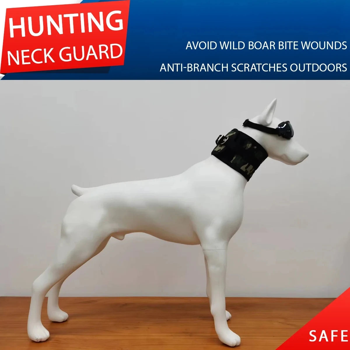 Hunting Dog Neck Guard Wild Boar Catch Vest Hog Cut Gear Neck Protection Security Armor