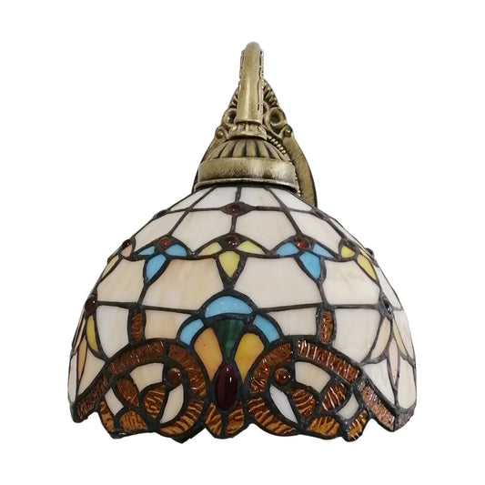 Baroque Wall Light With Glass Shade Rust Proof And Corrosion Resistant Soft And Comfortable Lighting Easy To Install