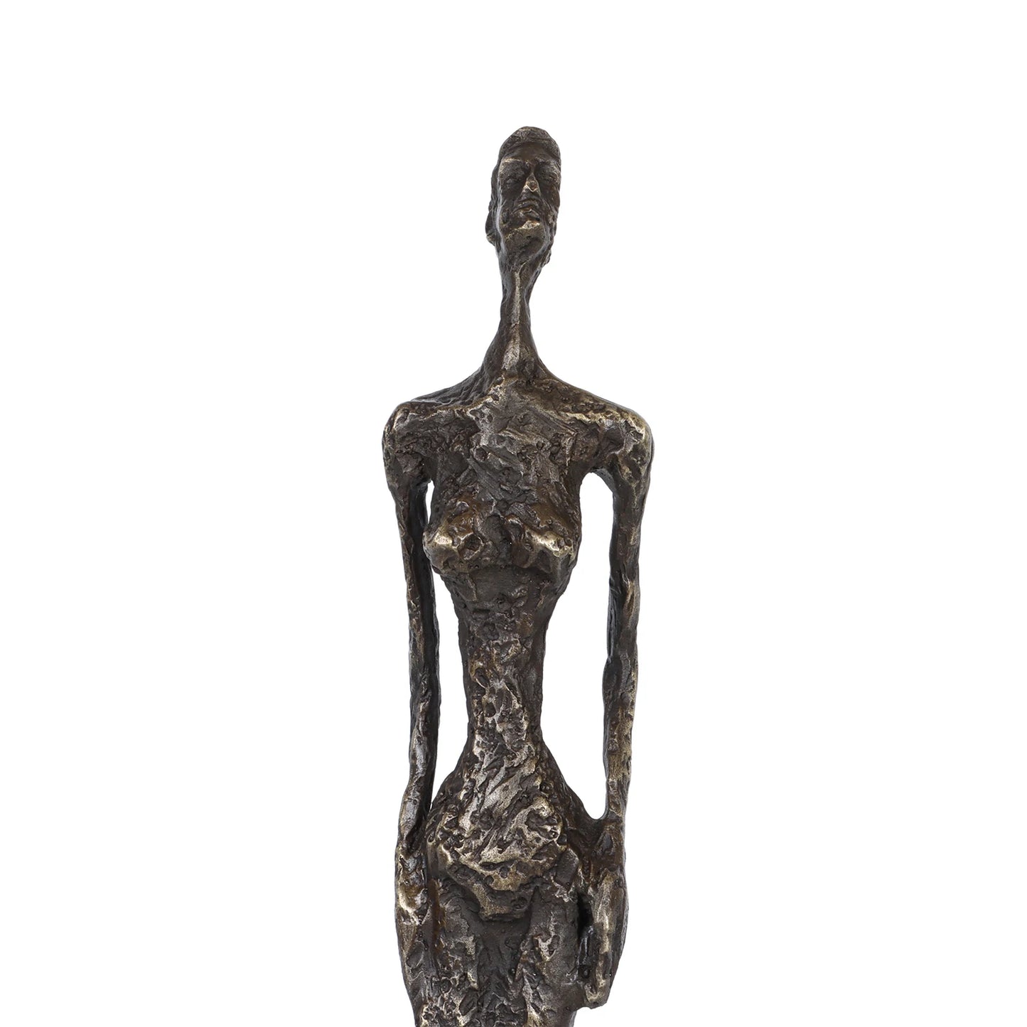 Bronze Standing Woman Skeleton Statue Giacometti Famous Sculpture Art Handmade Replica for Home Decoration Collection 42cm