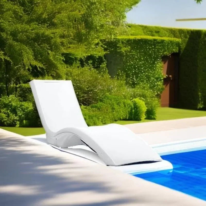 Home Hot Pool Lounger Waterproof Patio Furniture Fade Resistant for Sun Shelf Use in Pools with Shelves Up to 9 Inches Deep