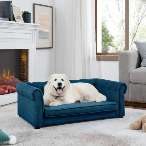 Elegant Rectangle Pet Bed for Small and Medium Dogs Durable Elevated Dog Sofa Bed Comfortable Dog Couch