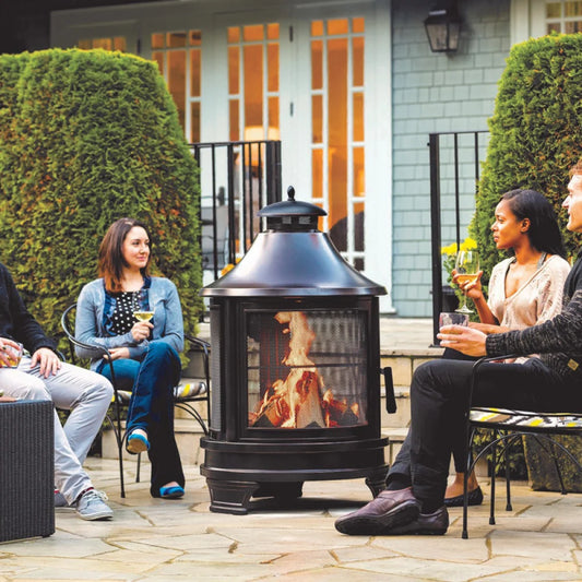 Garden Metal Outdoor Heating Furnace for Backyard 2 in 1 Fire Pit and Grill