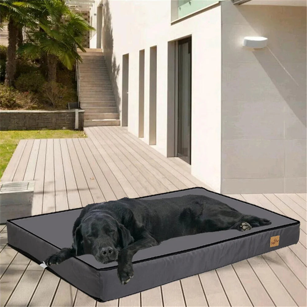 Large Orthopaedic Dog Bed Waterproof Cushion Pet Mattress 2 In 1 Removable Washable Cover Indoor Outdoor