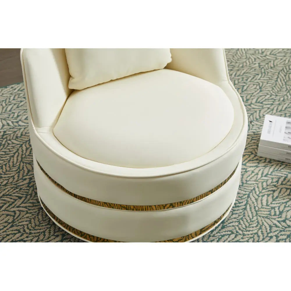 Swivel Chair 360 Degree Swivel Armchair Upholstered Single Chair for Living Room Bedroom Study Room