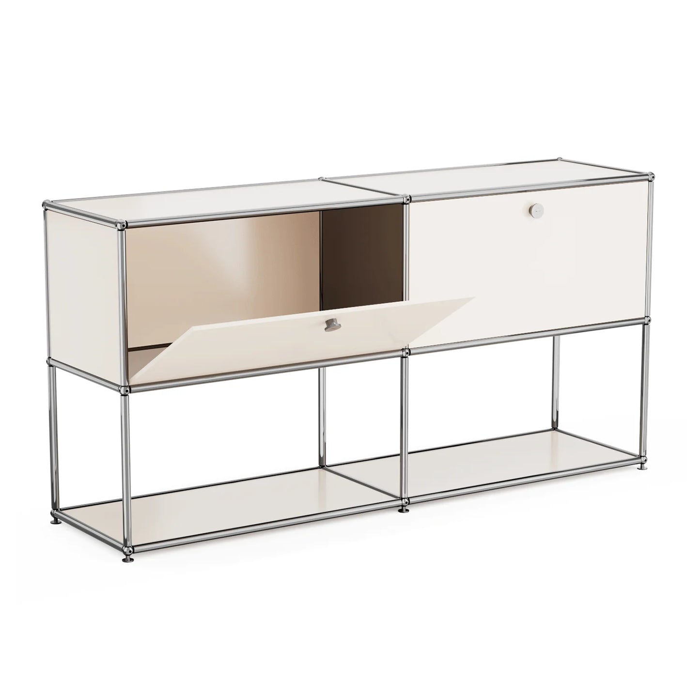 Sideboard Haller Cabinet Stainless Steel Metal Board Living Room Cabinet Storage Shelf Modular Furniture Storage Cabinet
