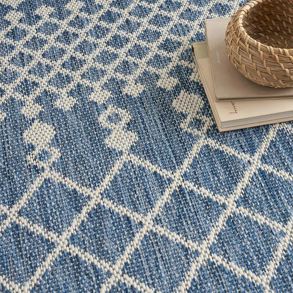Positano Indoor/Outdoor Navy Blue 7' X 10' Area Rug