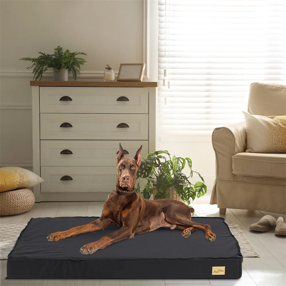 Large Orthopaedic Dog Bed Waterproof Cushion Pet Mattress 2 In 1 Removable Washable Cover Indoor Outdoor