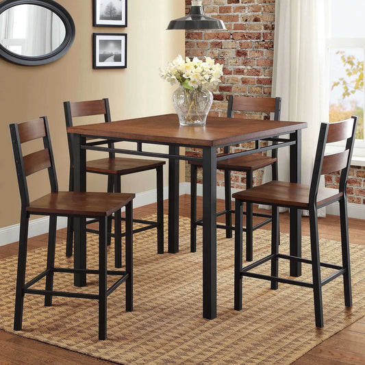 Austen 5 Piece Counter Height Dining Set Vintage Oak