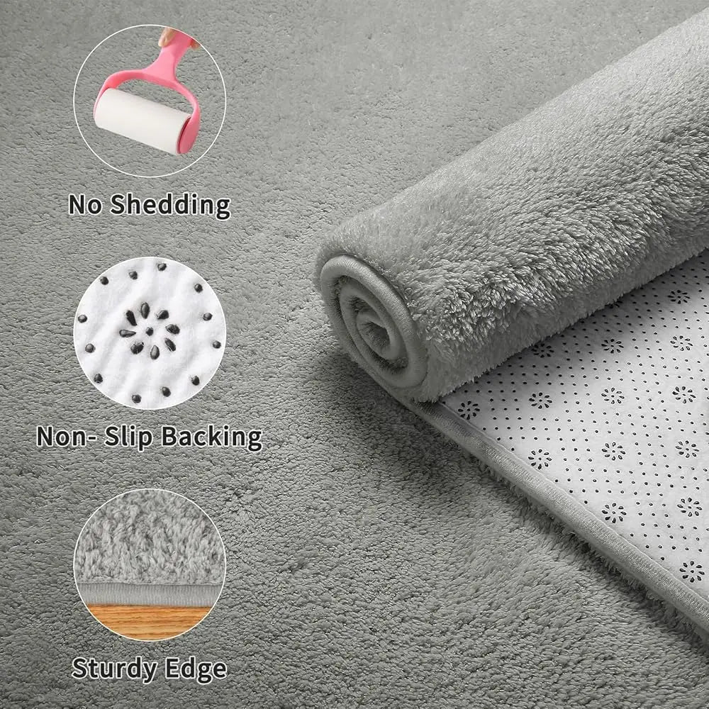 8X10 Area Rugs For Living Room Soft Large Area Rug Fluffy Rugs For Bedroom Machine Washable Non Slip Carpet Rug