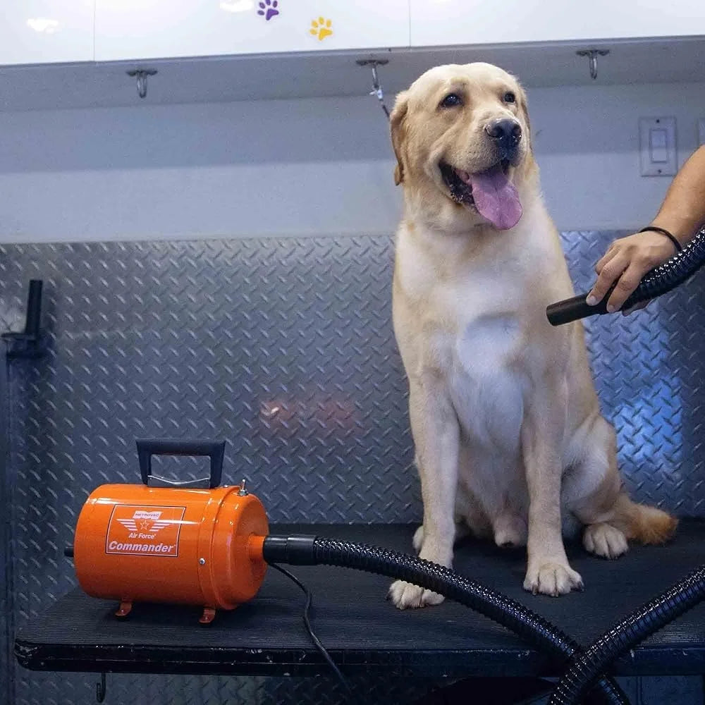 4.0HP Air Force Pet Dryer Two Speed Grooming Blower Portable Steel Design Multi Purpose Dog and Car Dust Cleaning