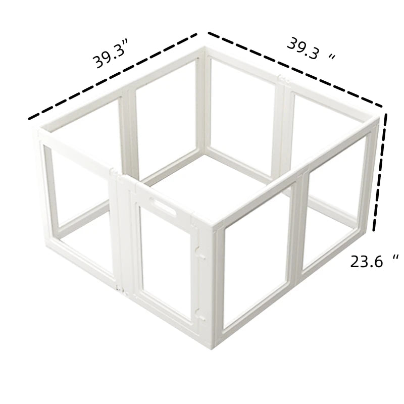 Clear No Tool Dog Playpen For Small Medium Dogs And Cats
