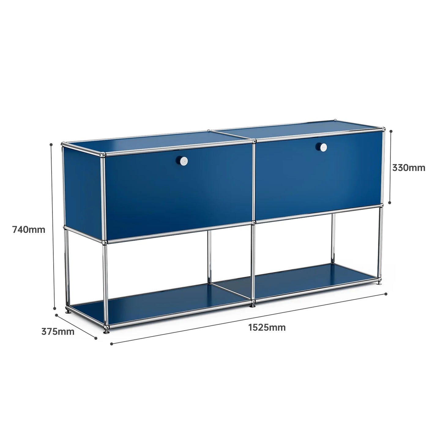 Sideboard Haller Cabinet Stainless Steel Metal Board Living Room Cabinet Storage Shelf Modular Furniture Storage Cabinet
