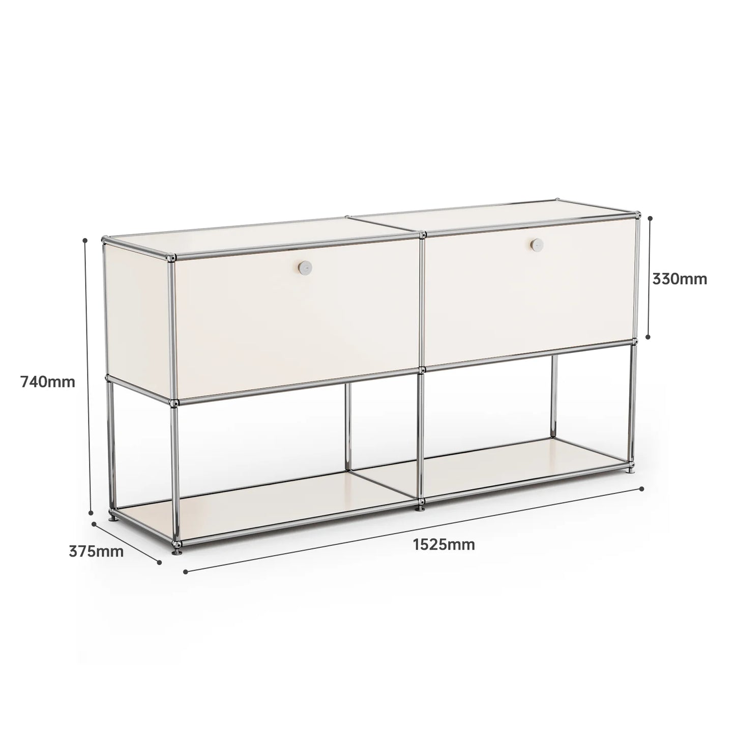 Sideboard Haller Cabinet Stainless Steel Metal Board Living Room Cabinet Storage Shelf Modular Furniture Storage Cabinet