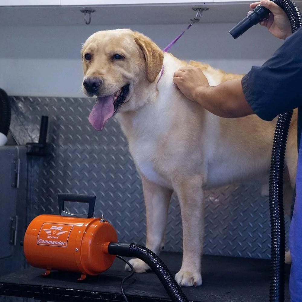4.0HP Air Force Pet Dryer Two Speed Grooming Blower Portable Steel Design Multi Purpose Dog and Car Dust Cleaning