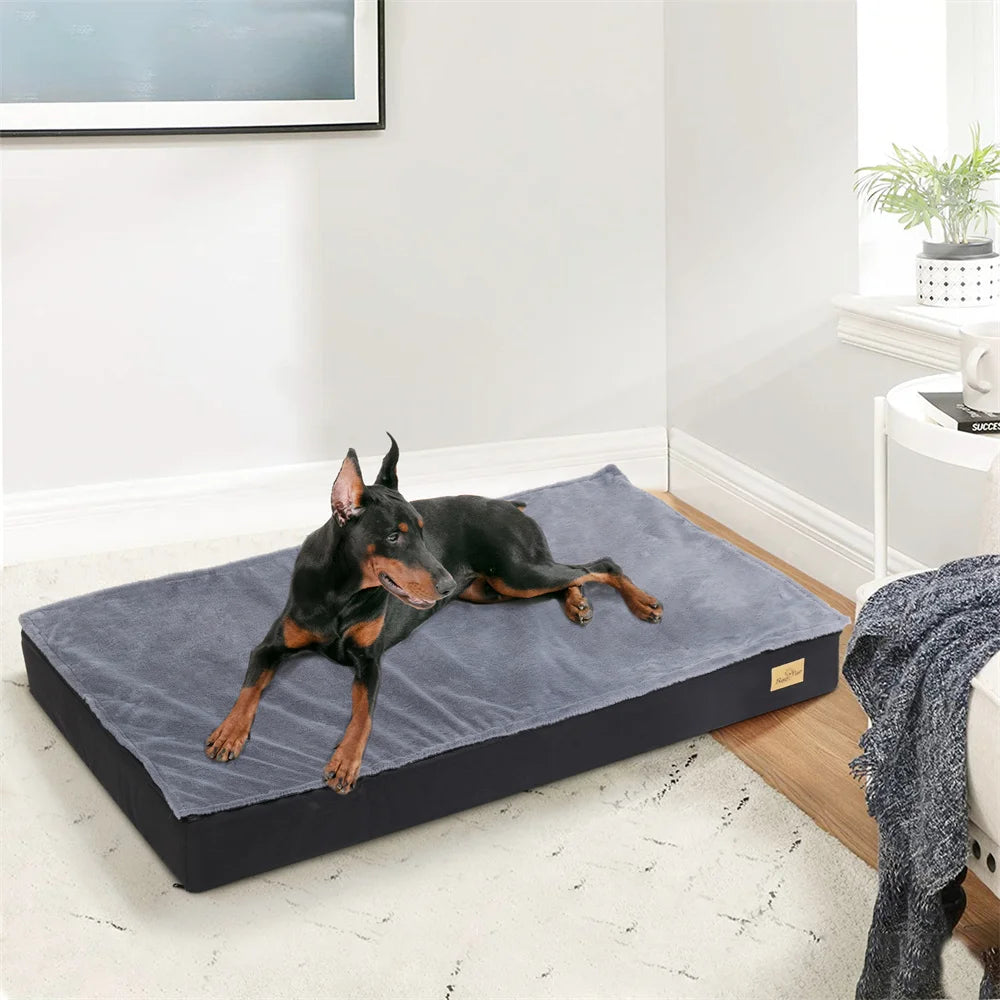Large Orthopaedic Dog Bed Waterproof Cushion Pet Mattress 2 In 1 Removable Washable Cover Indoor Outdoor