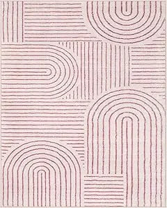 Abstract 8x10 Area Rugs for Living Room and Bedroom Soft Washable Non Slip Modern Dining Room Rug