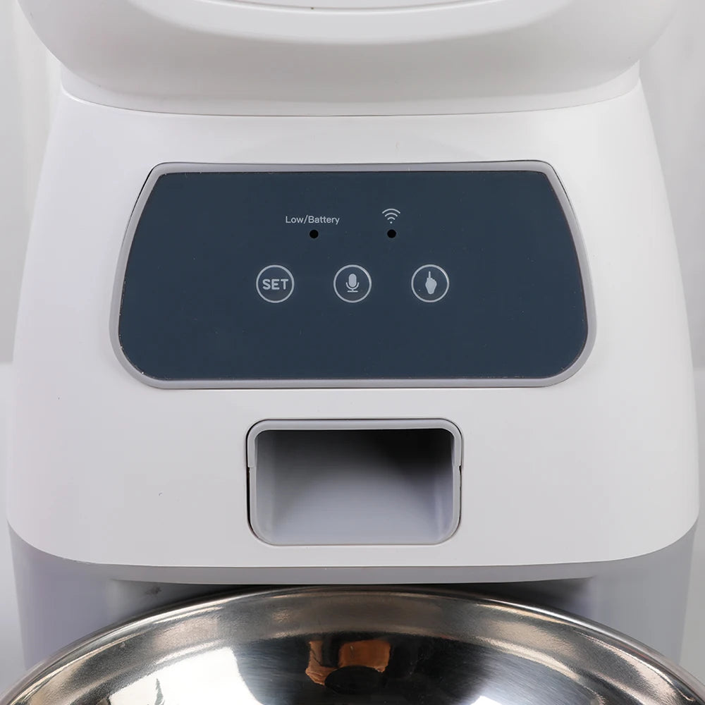 3.5L Automatic Pet Feeder For Cats WiFi Smart Dog Feeder With Voice Recorder Large Capacity Timing Cat Food Dispenser