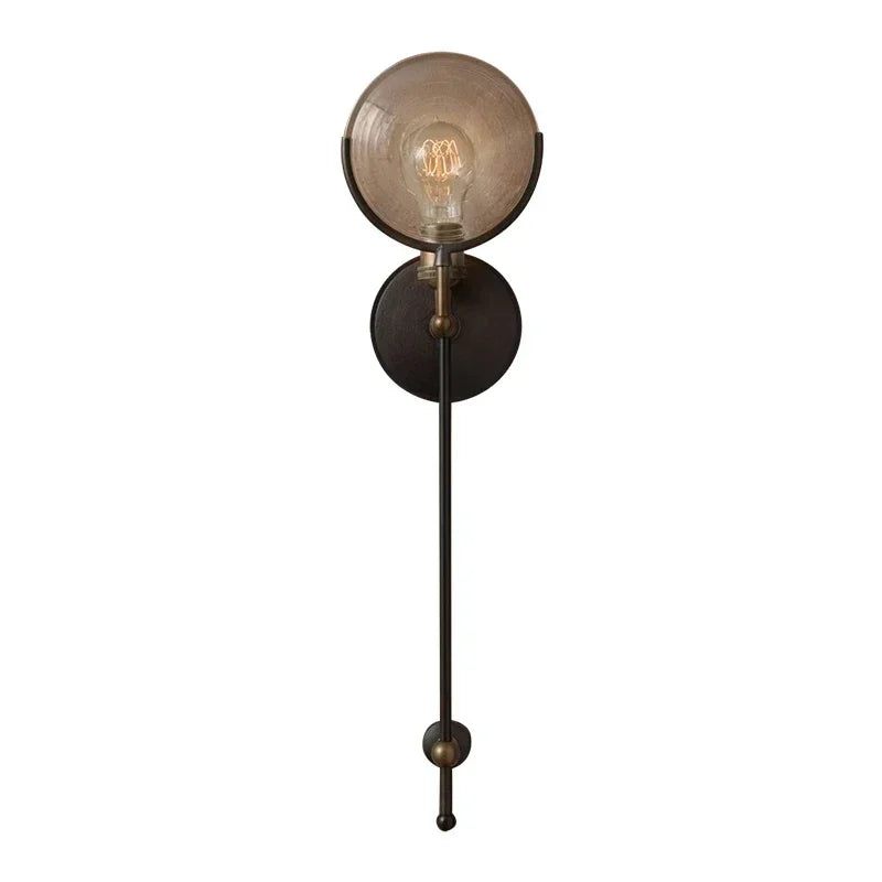 Modern Glass LED Wall Lamp Sconce Bedroom Light Fixture for Home Decor Nordic Foyer Living Room Corridor E27 Luminaire