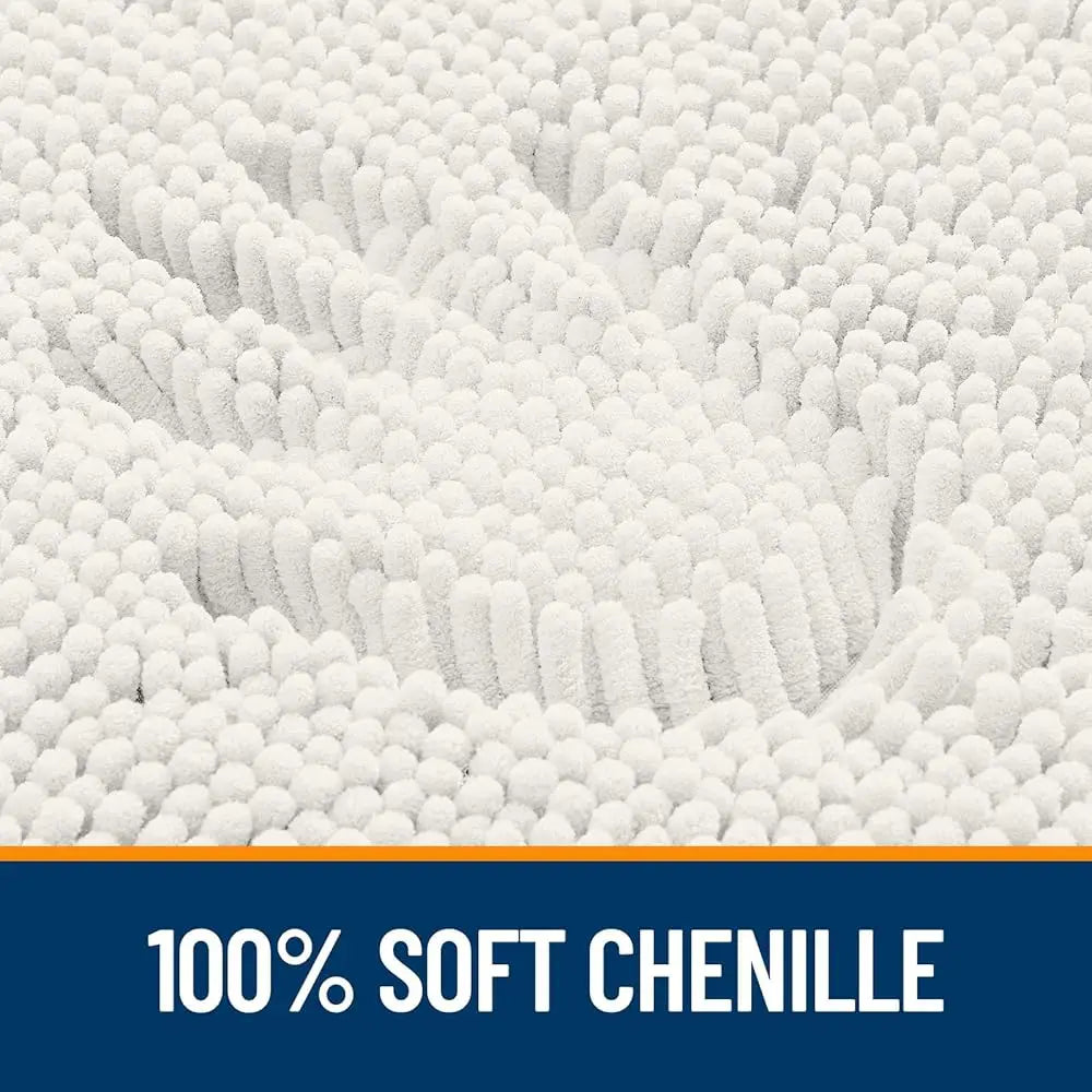 Bathroom Rugs 30X20, Extra Soft Absorbent Chenille Bath Rugs, Rubber Backing Qui Dry, Hine Washable Bath Mats For Bathroom