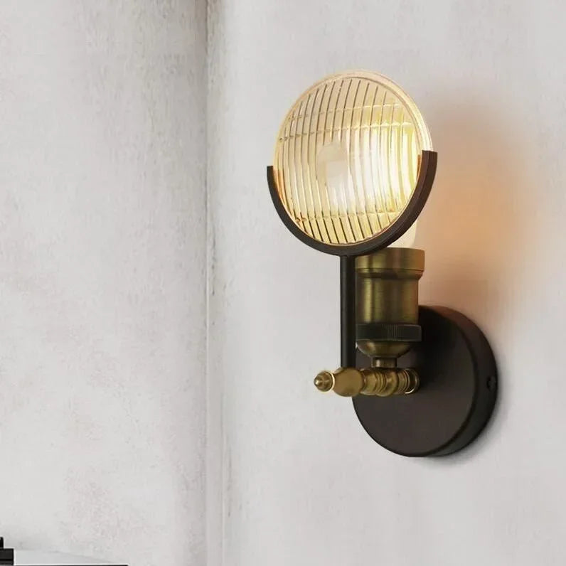 Modern Glass LED Wall Lamp Sconce Bedroom Light Fixture for Home Decor Nordic Foyer Living Room Corridor E27 Luminaire