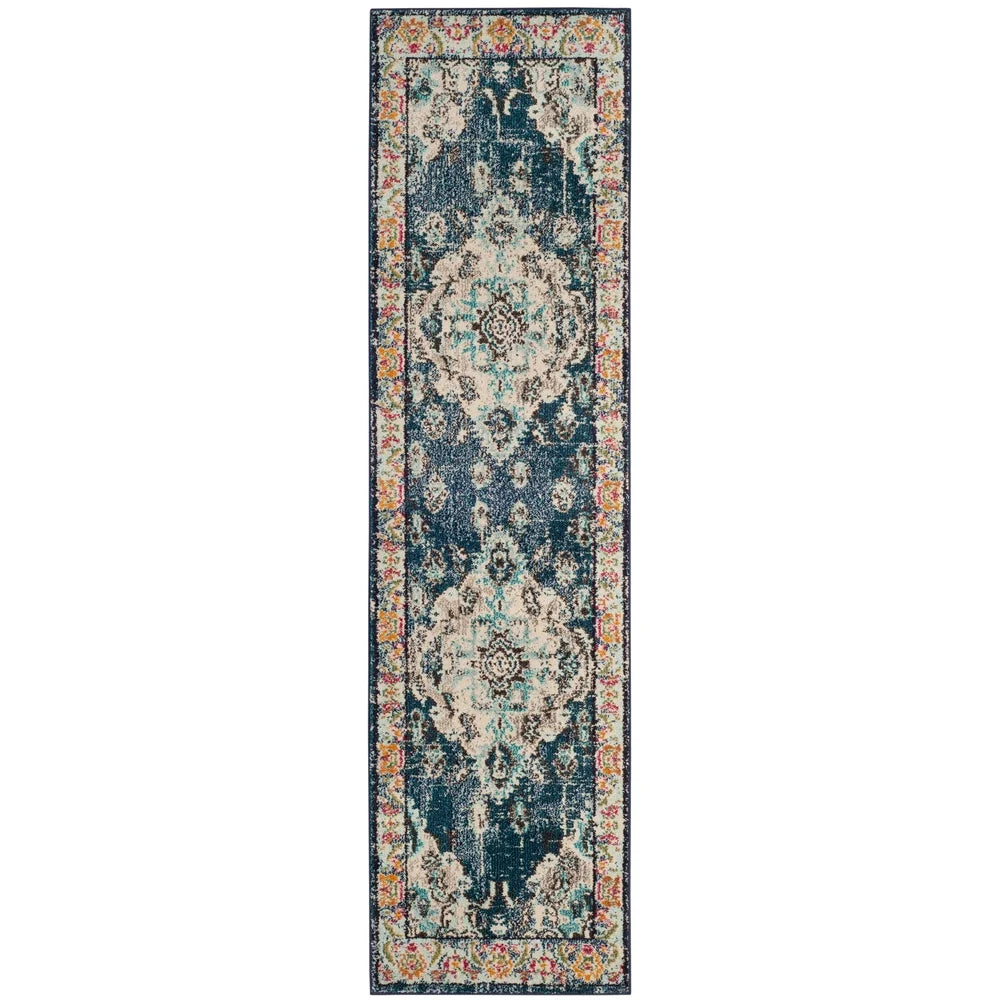 Traditional Non-Slip Runner Rug Durable Polypropylene Indoor Area Carpet Power Loomed Modern Decorative Floor Mat
