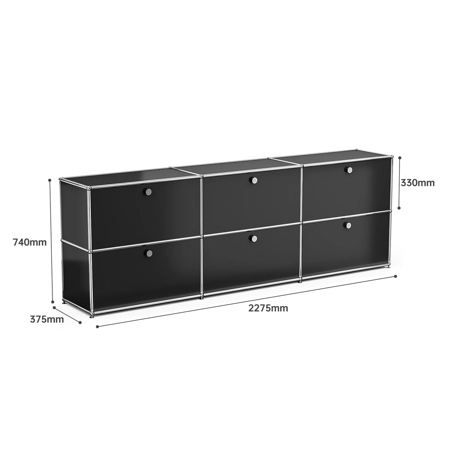 Sideboard Haller Cabinet Stainless Steel Metal Board Living Room Cabinet Storage Shelf Modular Furniture Storage Cabinet