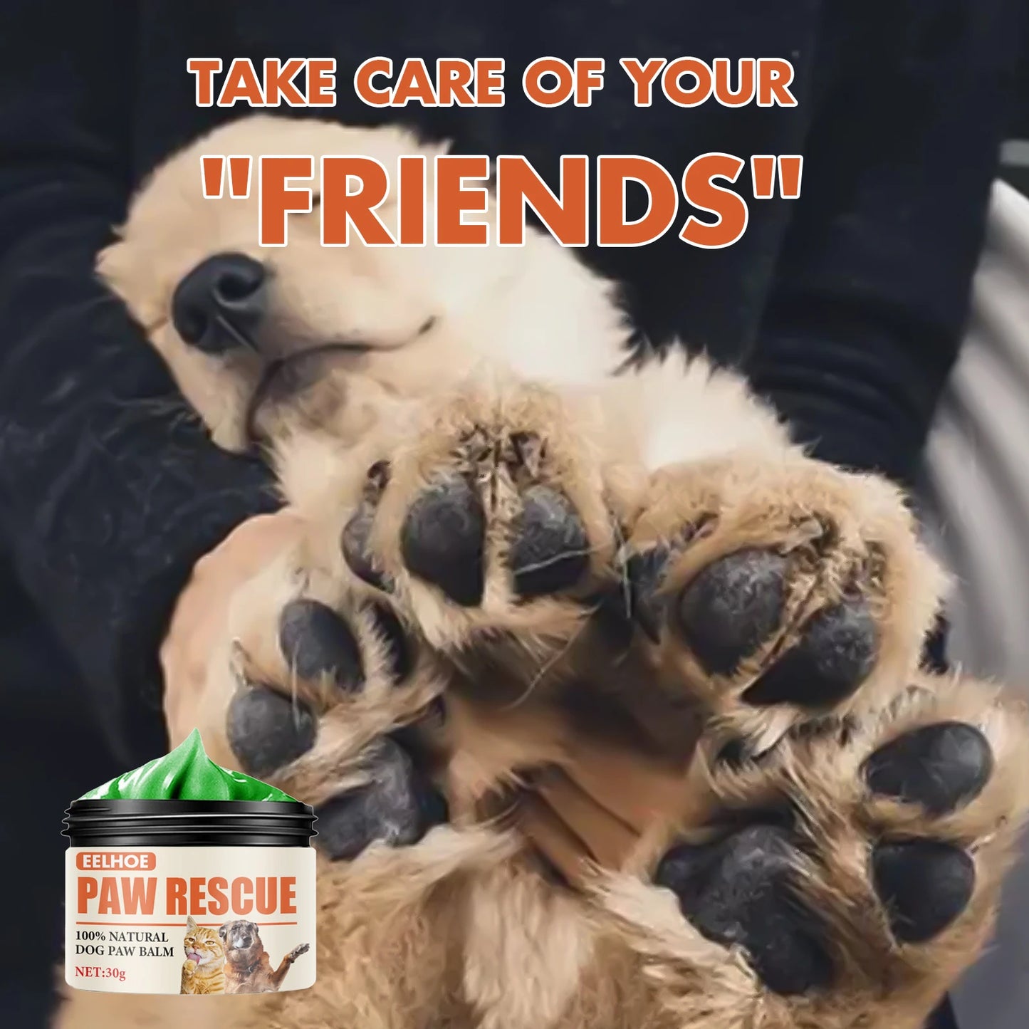 Cat and Dog Paw Balm,Paw Moisturizer for Dogs,Cat and Dog Nose Balm,Soother for Dry Cracked Paws & Noses,Puppy Essential,Paw wax