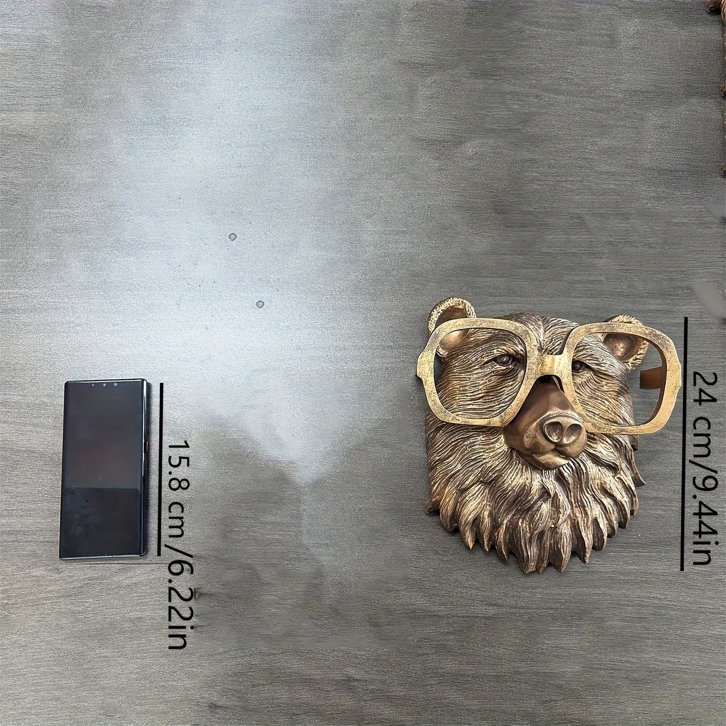 Large/small Sizes Decor Wall Art Decor Deer Head Wall Hanging Home Decor Bronzed Resin Animal Hanging Sculpture Animal Head