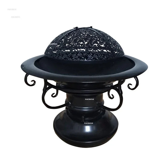 Nordic Winter Fire Pits Smokeless Carbon Charcoal Brazier Grill Stand Heating Barbecue Stove Indoor Fire Wood Heater