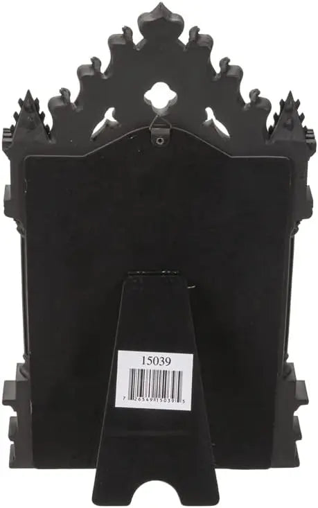 Gothic Cathedric Mirror 10.83 Inch Height Black Resin Home Décor Tabletop Décor Halloween