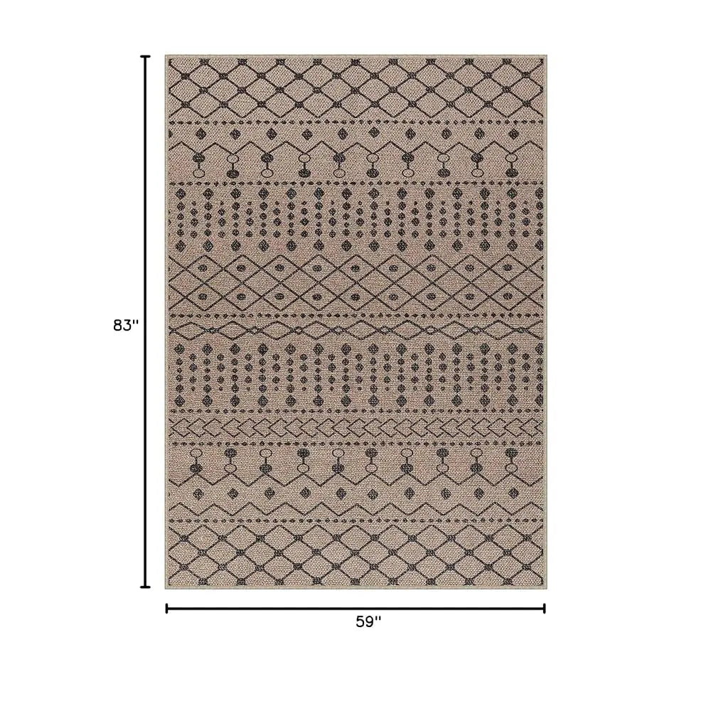 Modern Easy Jute Rug, Large Washable Outdoor Rug 5X7 Living Room Rugs, Beige Sisal Dining Room Rugs, Farmhouse Natural Bedroom