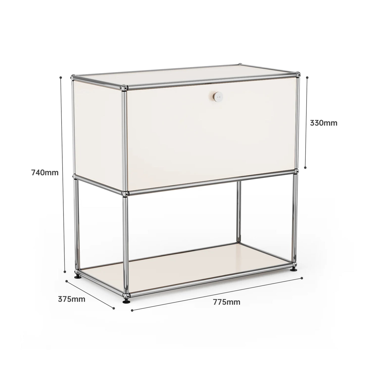 Sideboard Haller Cabinet Stainless Steel Metal Board Living Room Cabinet Storage Shelf Modular Furniture Storage Cabinet