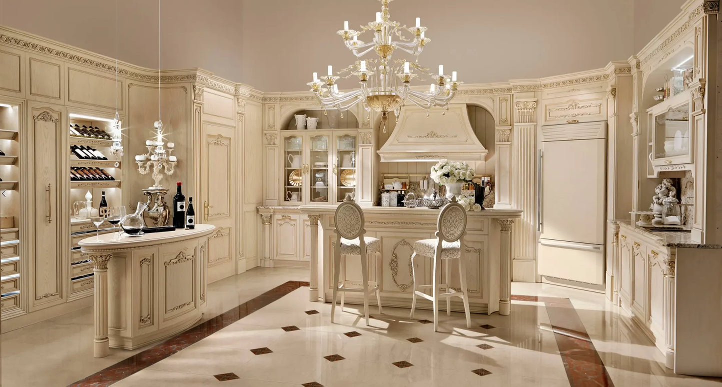 Solid Wood Kitchen Furniture Modular Cabinets with Plywood Carcase and Various Accessories
