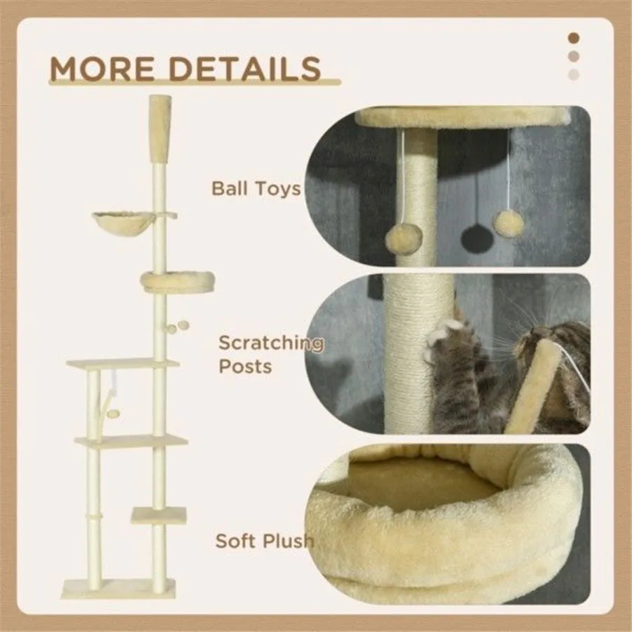 Cat Tree 2025 Year Plastic Toys Type Balls No Chemical Smart Device