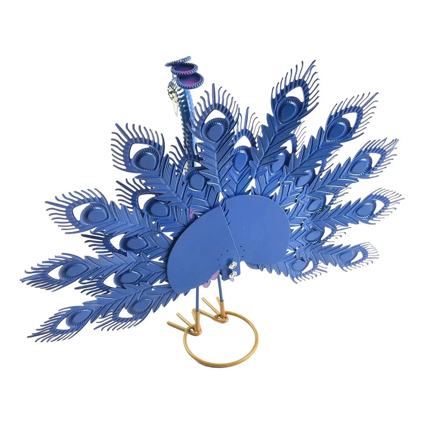 Exquisite Peacock Statue Large Metal Animal Sculpture Crafts Ornaments