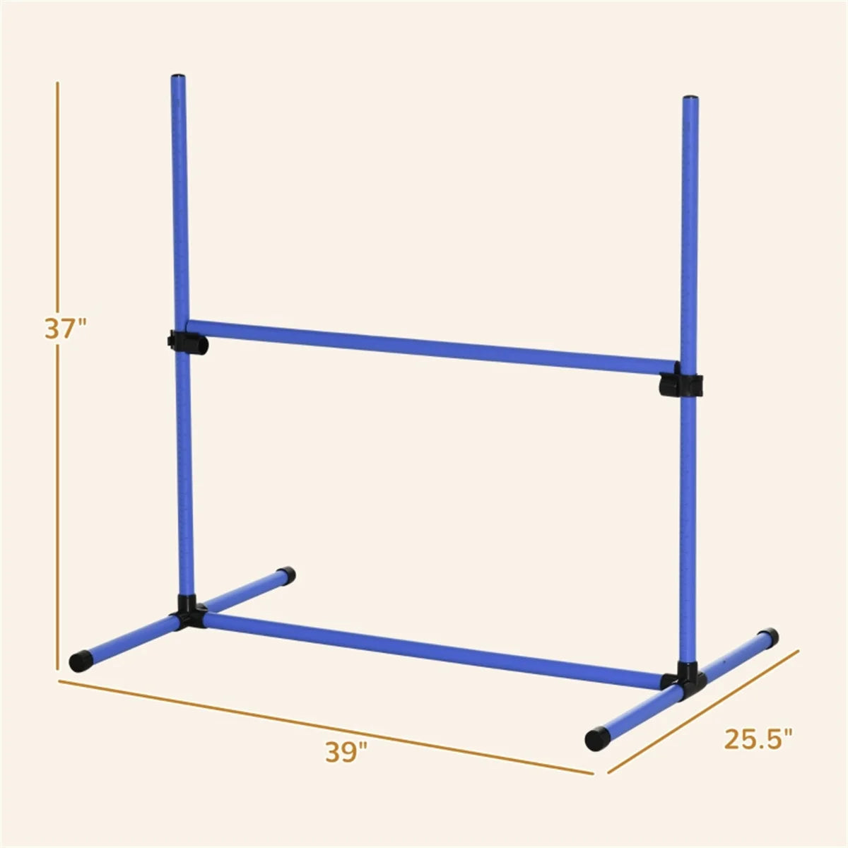 Dog Agility Fence Set with Adjustable Bar Jumps for Dogs and Puppies Outdoor Playpen Supplies