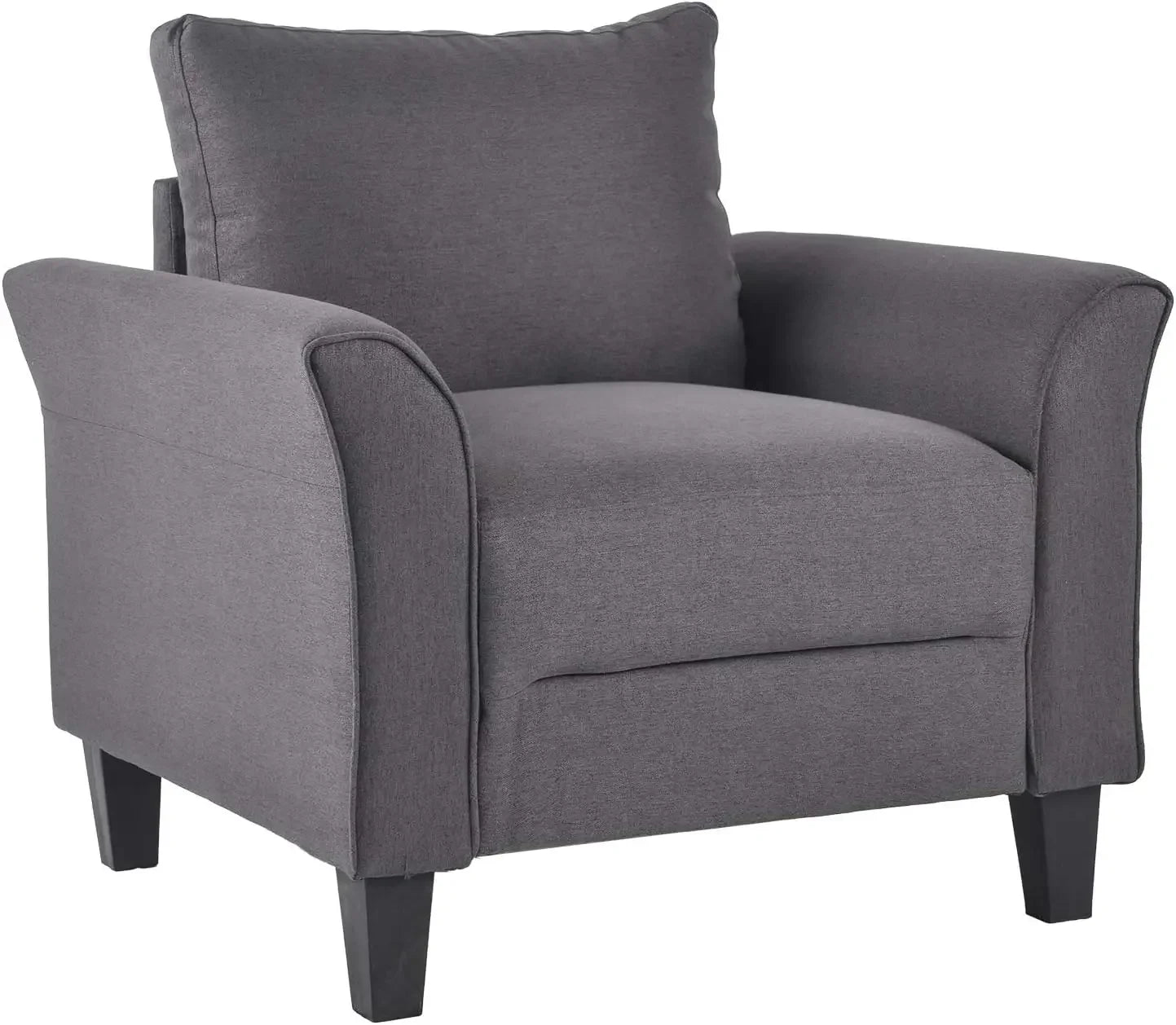 3 Piece Sectional Sofa Set Living Room Furniture Grey 3 Seat Couch Loveseat Chair