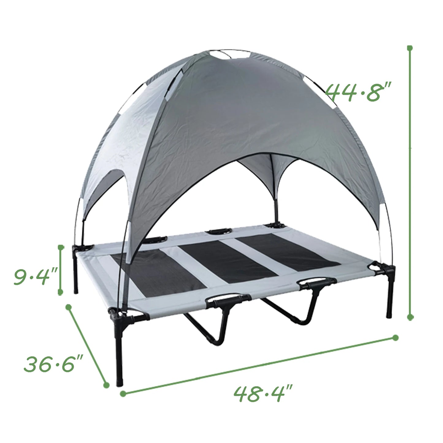 Dog Bed With Canopy Anti Scratch Oxford Fabric Summer Portable Pet Bed Cot Anti Slip Big Size Elevated Cot Indoor Outdoor