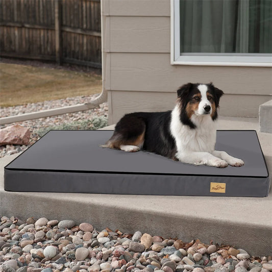 Large Orthopaedic Dog Bed Waterproof Cushion Pet Mattress 2 In 1 Removable Washable Cover Indoor Outdoor